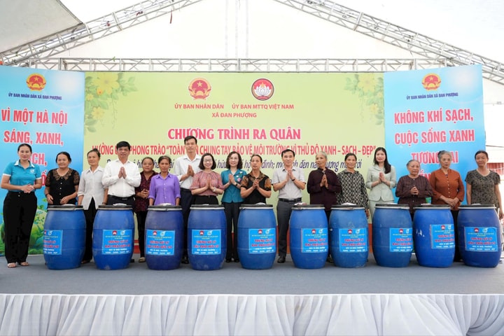 Xã Đan Phượng chung tay hành động vì môi trường Thủ đô xanh - sạch - đẹp