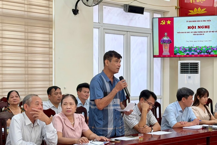 Ứng Thiên lấy ý kiến hoàn thiện phương án sắp xếp thôn