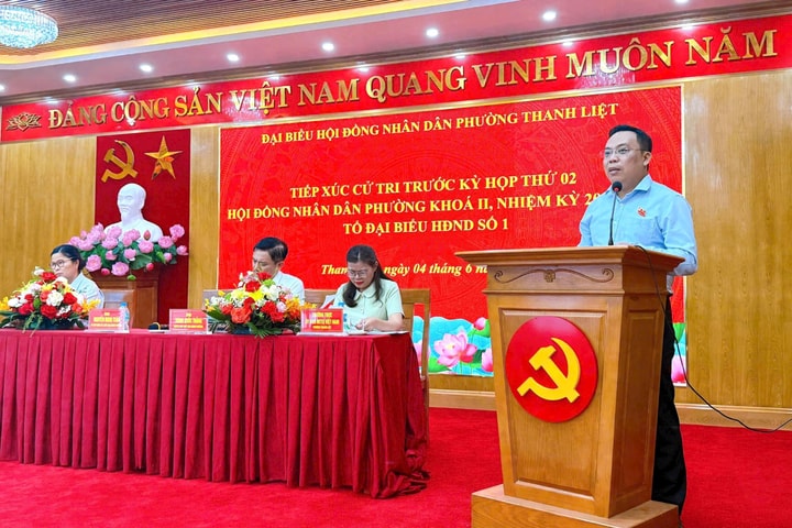 Thanh Liệt tiếp xúc cử tri trước kỳ họp thứ hai HĐND phường khóa II