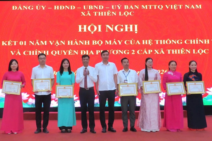 Chính quyền địa phương hai cấp vận hành hiệu quả tại xã Thiên Lộc