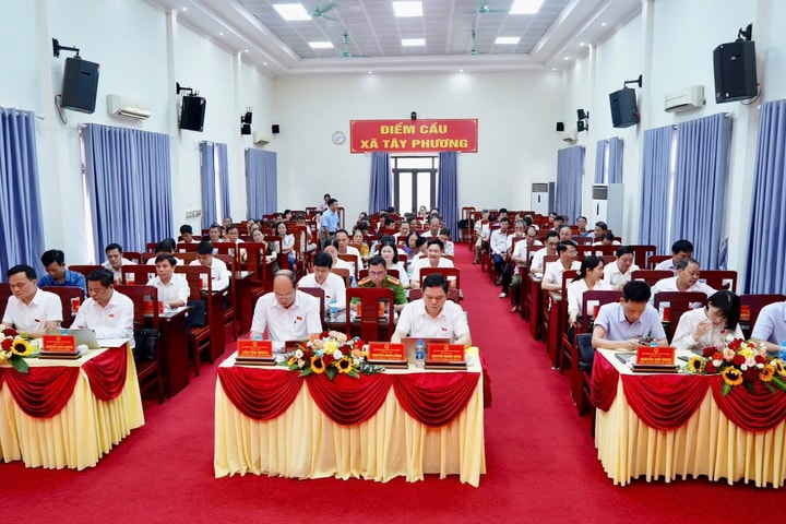 HĐND xã Tây Phương tổ chức phiên giải trình về tiến độ giải ngân vốn đầu tư công
