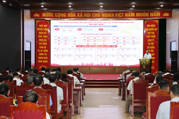 Xã Mỹ Đức dự kiến sắp xếp từ 35 thôn xuống còn 17 thôn