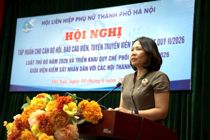 Hội Liên hiệp phụ nữ thành phố Hà Nội tập huấn Luật Thủ đô năm 2026