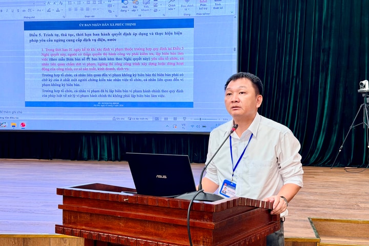 Xã Phúc Thịnh: Hàng chục trường hợp vi phạm bị cắt điện, nước