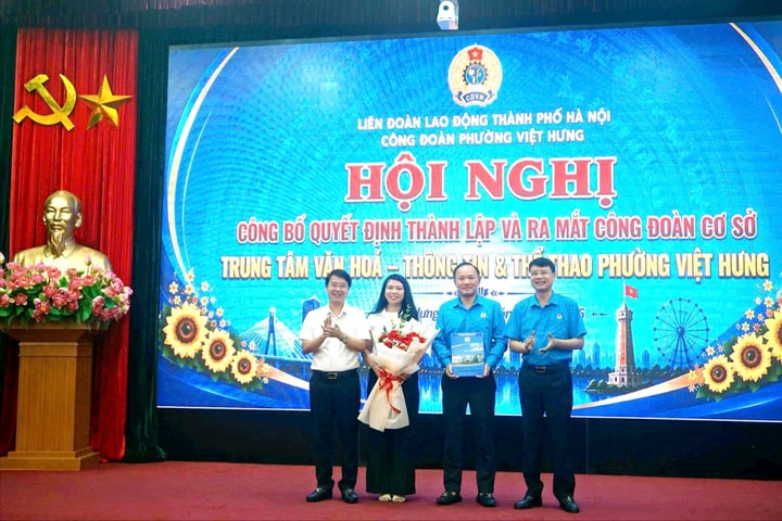 Thành lập thêm 3 Công đoàn cơ sở tại phường Việt Hưng
