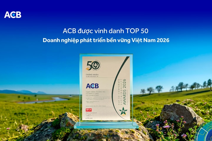 ACB được vinh danh tại TOP 50 CSA 2026