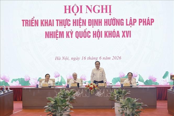 Chủ tịch Quốc hội Trần Thanh Mẫn chủ trì Hội nghị triển khai Định hướng lập pháp nhiệm kỳ khóa XVI