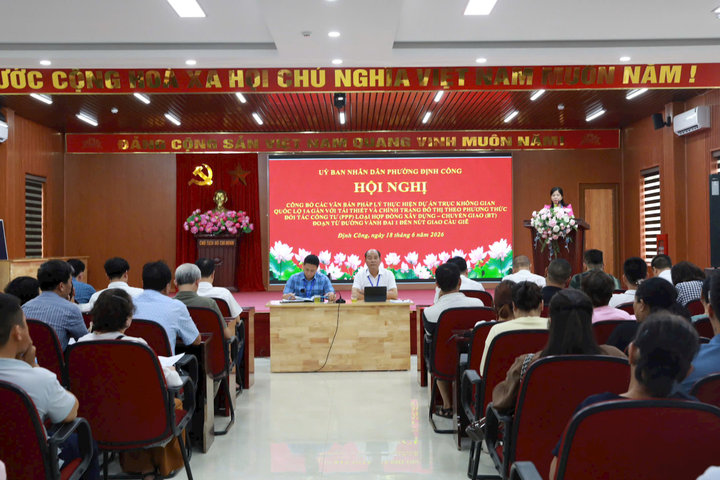 Phường Định Công: Thông tin tới người dân về Dự án Trục không gian Quốc lộ 1A