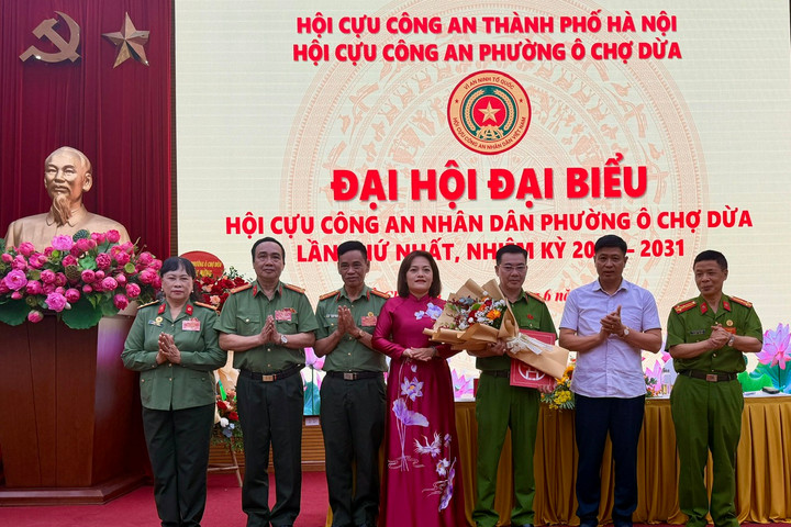 Đại hội Hội Cựu Công an nhân dân phường Ô Chợ Dừa lần thứ nhất