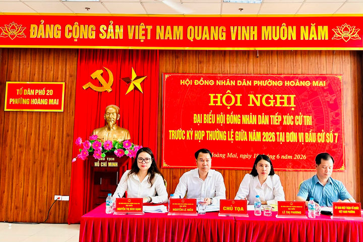 Phường Hoàng Mai giải quyết ngay nhiều vấn đề dân sinh bức xúc