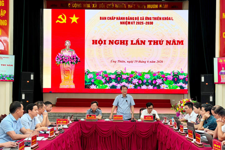 Xã Ứng Thiên: Tăng tốc thực hiện các nhiệm vụ trọng tâm cuối năm