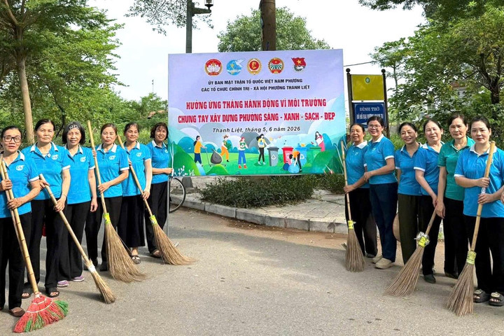 Phụ nữ Thanh Liệt chung tay xây dựng đô thị văn minh, xanh - sạch - đẹp