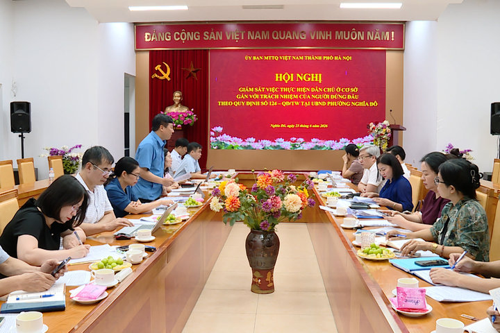 Giám sát thực hiện dân chủ ở cơ sở tại phường Nghĩa Đô
