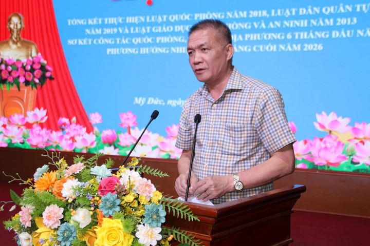 Xã Mỹ Đức: Công tác quân sự, quốc phòng đạt nhiều kết quả tích cực