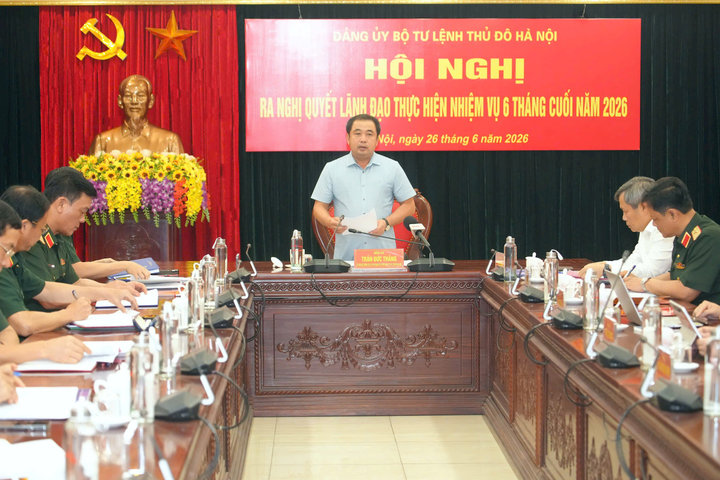 Đảng ủy Bộ Tư lệnh Thủ đô Hà Nội ra nghị quyết lãnh đạo thực hiện nhiệm vụ 6 tháng cuối năm 2026