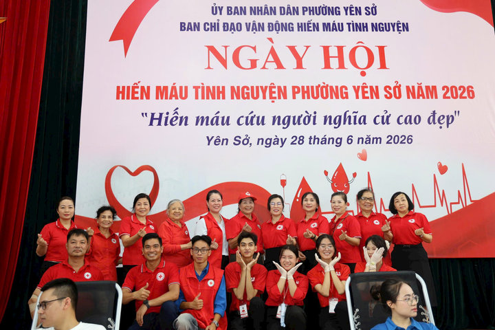 Phường Yên Sở tổ chức Ngày hội hiến máu tình nguyện năm 2026