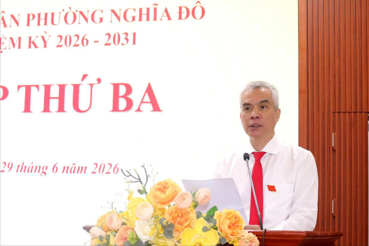 Kỳ họp thứ ba HĐND phường Nghĩa Đô thông qua nhiều nghị quyết quan trọng