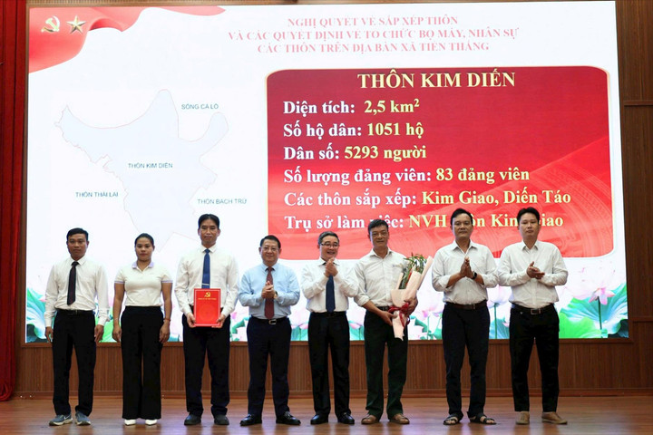 Xã Tiến Thắng sắp xếp, kiện toàn tổ chức bộ máy thôn sau sáp nhập