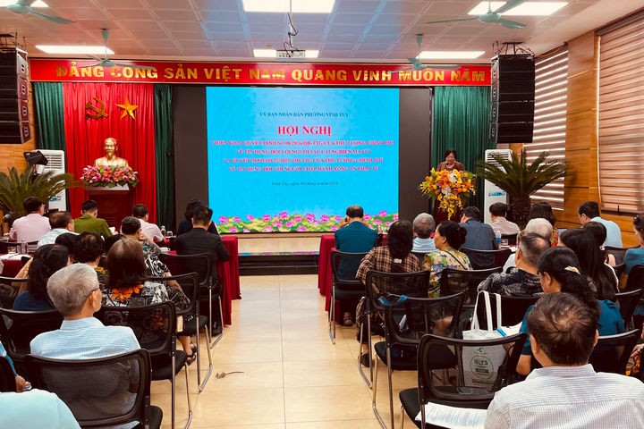 Phường Vĩnh Tuy tập huấn triển khai chính sách tín dụng ưu đãi, góp phần bảo đảm an sinh xã hội
