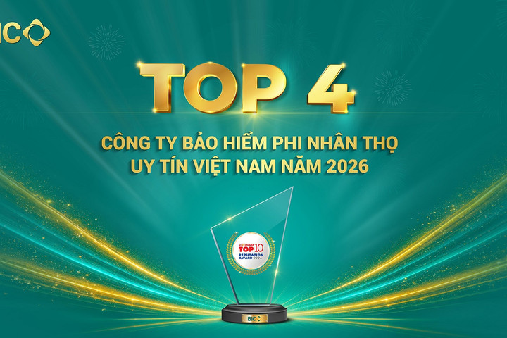 BIC lọt TOP 4 công ty bảo hiểm phi nhân thọ uy tín lần thứ hai liên tiếp