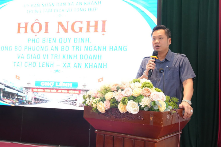 Xã An Khánh công bố phương án bố trí ngành hàng vị trí kinh doanh tại chợ Lềnh