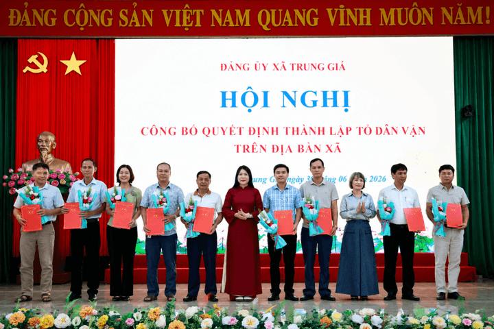 Xã Trung Giã: Kiện toàn Ban Công tác Mặt trận, các chi hội đoàn thể sau sắp xếp thôn