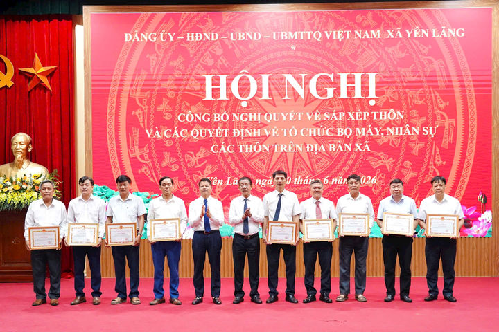 Xã Yên Lãng sắp xếp, sáp nhập còn 17 thôn