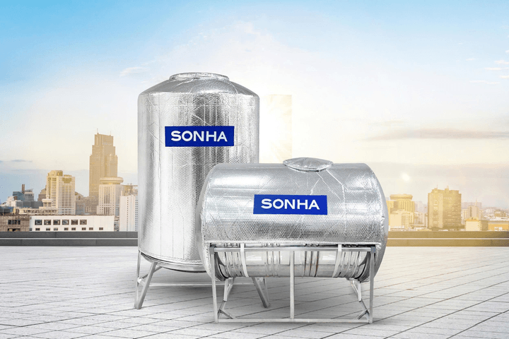 Nước trong bồn inox giảm gần 10°C nhờ áo giáp chống nóng