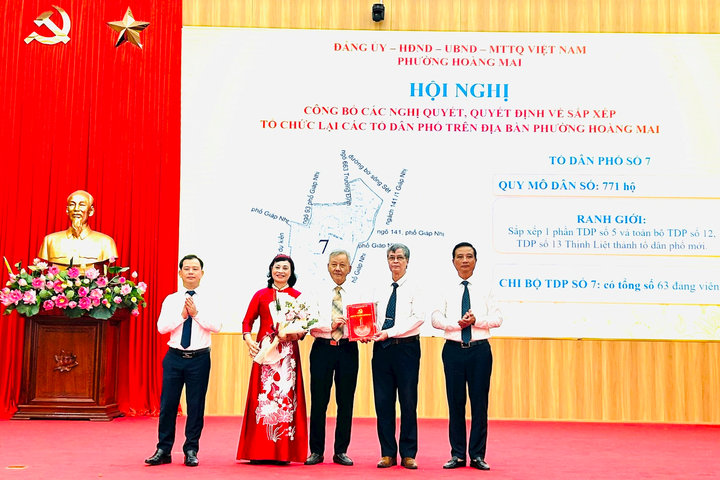 Phường Hoàng Mai: Các tổ dân phố sau sắp xếp bắt tay ngay vào công việc