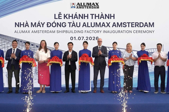 Khánh thành Nhà máy đóng tàu Alumax Amsterdam tại Việt Nam