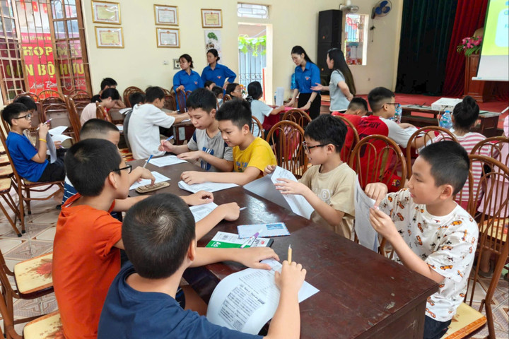 Lớp học tiếng Anh 0 đồng góp phần bồi dưỡng năng lực hội nhập cho thiếu nhi