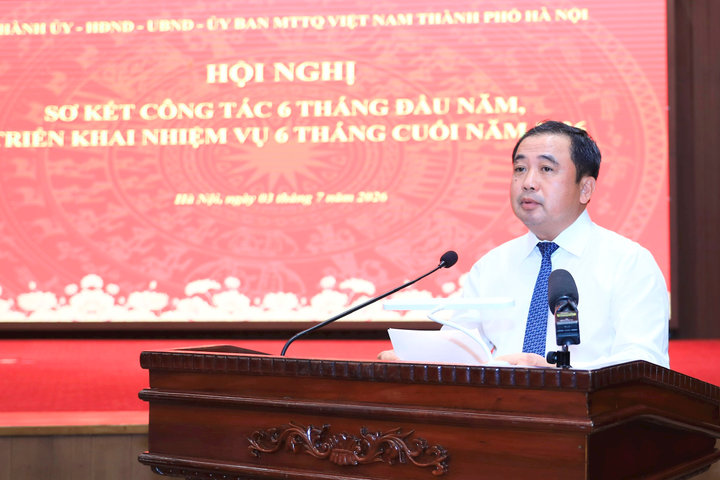 Bí thư Thành ủy Hà Nội Trần Đức Thắng: Quyết tâm đưa Thủ đô tiếp tục giữ vững vai trò đầu tàu, trái tim của cả nước