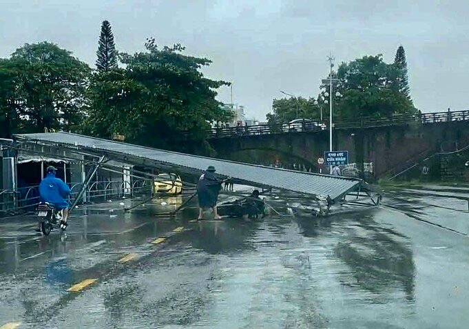 Thiệt hại ban đầu tại khu vực trọng tâm đổ bộ của bão số 1