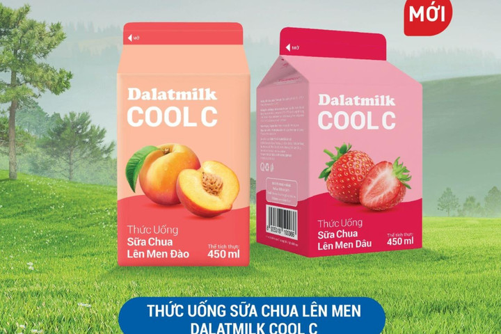 Thanh mát mỗi ngày cùng thức uống sữa chua lên men đào Dalatmilk Cool C