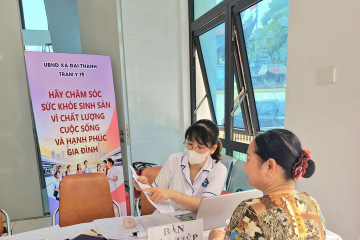 Xã Đại Thanh: Khám sức khỏe định kỳ miễn phí cho người dân từ 18 tuổi trở lên