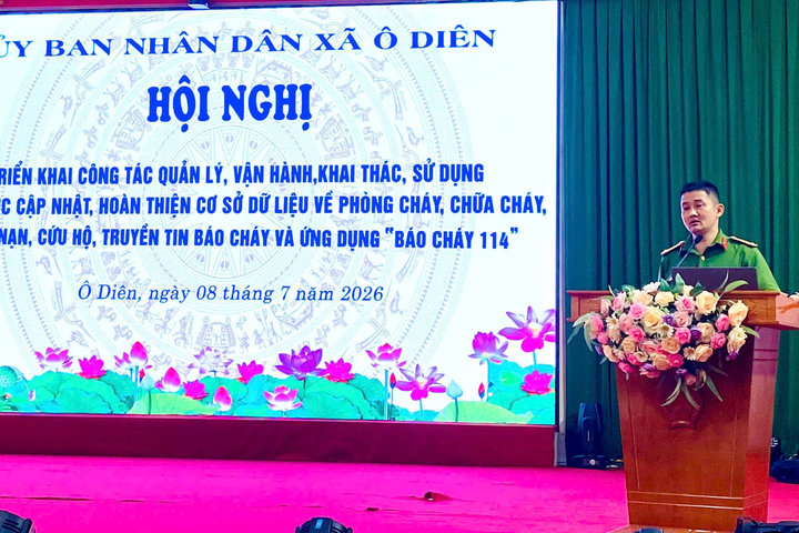 Xã Ô Diên đẩy mạnh chuyển đổi số trong công tác phòng cháy, chữa cháy
