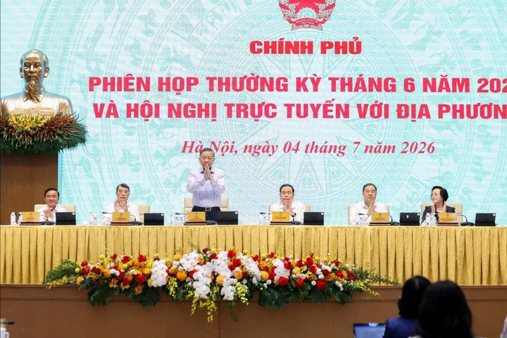 Nghị quyết phiên họp Chính phủ thường kỳ tháng 6-2026 và Hội nghị Chính phủ với địa phương