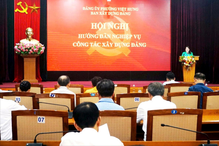 Phường Việt Hưng triển khai kiện toàn cấp ủy chi bộ tổ dân phố
