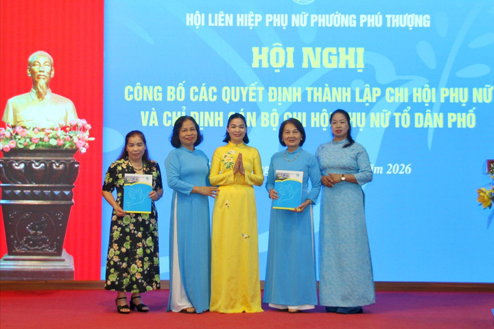 Phường Phú Thượng kiện toàn tổ chức Hội Phụ nữ sau sắp xếp tổ dân phố