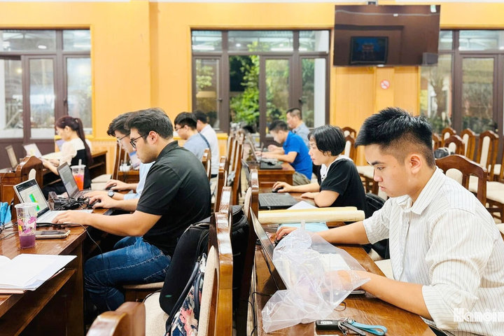 Xã Đại Thanh hoàn thành làm sạch dữ liệu đất công trước thời hạn