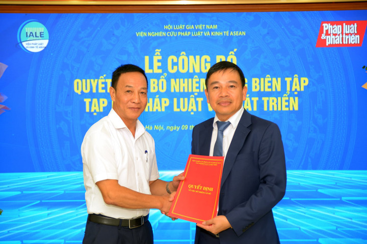 Ông Phan Văn Lâm được bổ nhiệm Tổng Biên tập Tạp chí Pháp luật và Phát triển