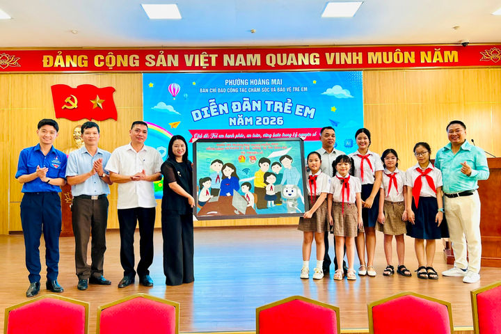 Sôi nổi diễn đàn trẻ em phường Hoàng Mai “Vững bước trong kỷ nguyên số”
