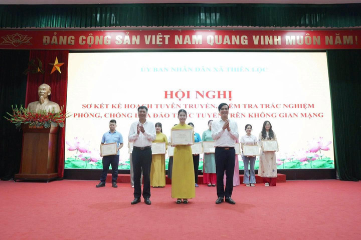 Xã Thiên Lộc: Hơn 4.100 người tham gia cuộc thi tìm hiểu phòng, chống lừa đảo trực tuyến