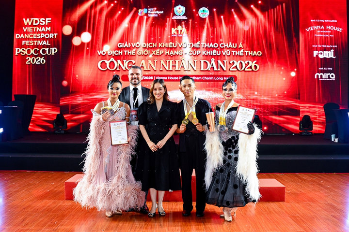 Dancesport Việt Nam nhất toàn đoàn Giải vô địch khiêu vũ thể thao châu Á 2026