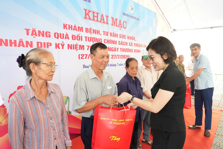 Xã Thuận An: Món quà sức khỏe dành tặng người có công