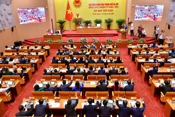 Khai mạc kỳ họp thứ năm, HĐND thành phố Hà Nội khóa XVII