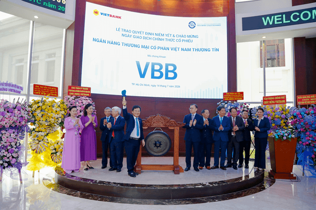 Cổ phiếu Vietbank chính thức niêm yết trên HOSE