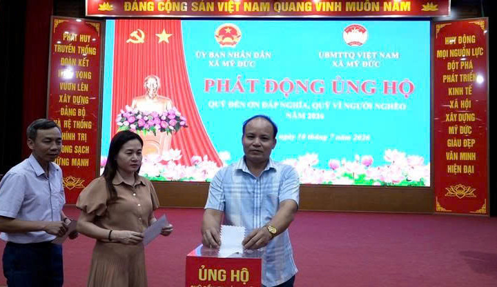 Xã Mỹ Đức: Chung tay thực hiện các chính sách an sinh xã hội