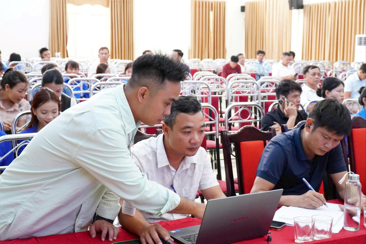 Xã Trung Giã tập huấn ứng dụng “Thửa đất số”, tăng tốc số hóa dữ liệu đất đai