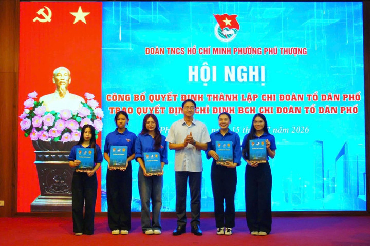 Phường Phú Thượng kiện toàn tổ chức Đoàn sau sắp xếp tổ dân phố